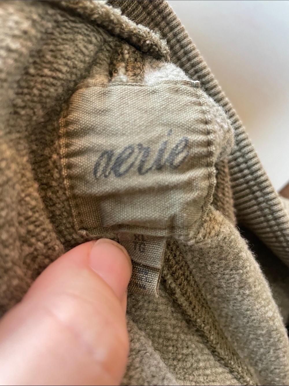 Aerie Olive Green Jogger Zipper Sweatpants | Women’s XL - Picture 2 of 6